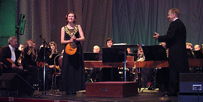Vera Makhan on a tour with orchestra VGTRK, conductor N. Nekrassov. 