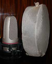 Самодельный pop фильтр  для микрофона из чулка