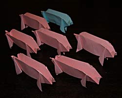 Стая бумажных свиней